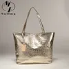 Sacs de soirée Marque Mode Casual Femmes Épaule Argent Or Noir Sac À Main En Cuir PU Femme Grand Sac Fourre-Tout Dames Sac À Main 230826