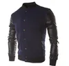 T-shirts pour hommes printemps et automne couture grande poche chemise de baseball veste manteau vers le bas hiver homme vestes pour hommes