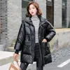 Women's Trench Coats Women Oversized Waist Drawstring Jacket Loose Female Stand Collar Casual Cotton Padded Thick Puffer Warm Outerwear