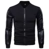 Nouveaux Hommes Veste Zipper marque Veste Casual Tendance dropshipping Mode Homme moto Bomber Fit manches en cuir Hommes plus 3XL HKD230828