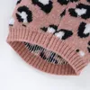 Abbigliamento per cani Maglione per animali domestici Bulldog lavorato a maglia Chihuahua Abbigliamento Carino Inverno Autunno Caldo morbido Gatto Gilet all'uncinetto Moda Stampa leopardata 230828