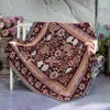 Koce boho kwiatowy piknik plażowy koc kempingowy nordyckie koce w kratę do łóżka maty sofy dywan na letnie Tapestry Tassels 230828