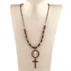 Pendanthalsband MD Fashion Bohemian Jewelry Accessory Link Chain med Cross for Women Gift