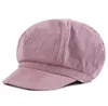 Beanie/Skl Caps Baret Achthoekige Dameshoed Kunstenaarshoeden Reiskrant Jongen Heren en Dames Zoete Meisjes Designer Cap 56-58Cm Pure Kleur Otdeb