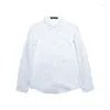 Chemises décontractées pour hommes Camisas de Hombre Plus Taille 4XL-M Manches longues Blanc pour hommes Vêtements 2023 Business Formel Wear Chemise Homme