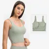 Yoga outfit Women's Longline Sports Bra Wirefree Padded Medium Support Bras Gym Running Workout Croped Tank Tops