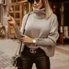 Maglioni da donna Autunno Inverno maglione dolcevita lavorato a maglia Top donna 2023 Oversize stile coreano moda pullover pulsante femminile abbigliamento