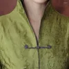 Damenjacken, grüner Mantel, chinesischer Traditionsstil, Damen-Tanganzug, lange Ärmel, Jacke, Oberbekleidung, Größe M-3XL, Bomber-Damen