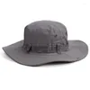 Berretti Berretto tattico mimetico Berretto militare Boonie Hat Caps Camo Uomo Sport all'aria aperta Secchio per il sole Pesca Escursionismo Cappelli da caccia 60CM