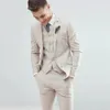 남자의 양복 블레이저 라이트 그린 남자 결혼식 턱시도 라펠 라펠 패션 신랑 슬림 핏 블레이저 재킷 팬츠 조끼 의상 homme 230828