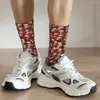 Мужские носки смешные счастливые носки для мужчин череп покер винтажный качественный узор с печать