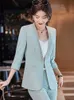 Col en V mince costume femmes 2023 printemps et été nouvelle mode coréenne vêtements professionnels demi manches veste décontractée bureau Blazer HKD230825