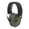 Bästa Airsoft Tactical Headset Anti-Noise Sound Amplification Hörlurar ELEKTRONISKA Hörselskydd Öron Muffar för jaktskytte