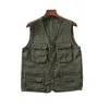 Мужские жилеты Ropa Hombre American Trend Multipcolecte Multipcoert Tooling Vest Короткая японская ретро повседневная куртка Top Clothing 230826