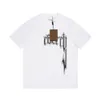 Designer zomermode high street katoenen sweatshirt trui ademend mannen en vrouwen letterprint casual T-shirt met korte mouwen drie kleuren