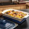 Quart Nonstick Casserole Dish with Lid 9 x 13 Inches Lasagna Pan Deep Ceramic Baking Dish for Dinner Banquet and Party Gra HKD230828