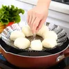 Double Boilers Retractable Stainless Steel Food Fruit Vegetable Drain Basket Pan Steamer Poacher Cooker Steaming Tray Folding Bowl