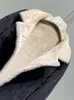 女性用ジャケットが肥厚した2023冬の模倣ラムウールデニムジャケット女性韓国のルーズファッションラペルショートフェイクファーコートY3177