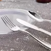 75-300 pcs Tek kullanımlık altın çatal bıçak takımı plastik düğün sofra takımı seti bronz altın akşam yemeği bıçak çatal kaşığı doğum günü gümüş eşyalar Q230828