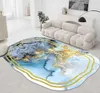 Tapis de salon lumineux de luxe tapis de chevet de chambre à coucher irrégulière Table basse tapis de canapé tapis de sol de ménage tapis de chambre de grande surface HKD230828