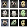 Maskeradmasker Jason Voorhees mask fredag ​​den 13: e skräckfilmen Hockey Scary Halloween Costume Plastic Party