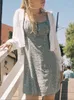 Sukienki swobodne słodkie kwiatowe druk bawełniany sukienka kobiet 2023 Summer francuski seksowna bez rękawów koronkowa camis vintage urocza mini vestidos femme