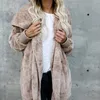 Womens Fur Faux S5xl Big Size Winter Coat Women Cardigan Jacka Long Sides Båda sidan Bärande Faur Teddy 230828