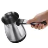 Moedores de café manuais 220V Faça 500ml de aço inoxidável separado italiano mocha pot grego turco elétrico portátil máquina de café expresso 230828