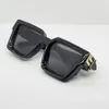 Gafas de sol Gafas de sol de diseño de marca vintage para hombres y mujeres Gafas de sol de ola de calor Material engrosado Marco de gafas de moda UV400 W