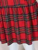 Robes de grande taille Finjani femmes Style écossais rouge et noir robe à carreaux femme 2023 élégant