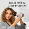 Pro Wet2Style Ceramic Ionic Hair Dryers Purple with 4 Unique Attachments Q230828