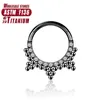 Titanium Woman Helix Earring Hinged Segment Clicker Nos Ring LaBret Tragus Brosk Sexig piercing smycken charmig