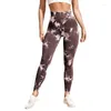 Active Pants Tie Dye Women Gym Leggings Scruch Yoga For Women's Clothing Seamless Sports Fitness Legins High midje Tights JOGGERS