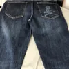 Мужские джинсы Осенний вдохновитель Япония Джинсовые штаны MMJ темный ветер Черепа