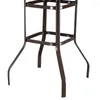 Camp Furniture Outdoor Patio Bar soffbordsdäck utanför verandan Balcon Decor Metal Glass Cornor Square Brown 80cmx80cm