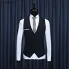 New Hot 2023 Korean Men's Top Designed Slim Fit Skinny Dress Waistcoat High quality business casual Men suit Vest S-3XL HKD230828