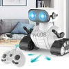 Electric/RC Animals Smart Robot Robot Resplable RC EBO Robot Toys للأطفال عن بُعد التحكم التفاعلي مع الرقص الموسيقي LEVE Eyes Gift X0828