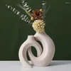 Vasen, elegante Keramikvase, Kombination im nordischen Stil, kreativ, drei Farben erhältlich, minimalistische und hochwertige Heimdekoration, Blumenwaren