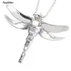 Hanger Kettingen Vrouwen Herdenkingsmunt Momerial Sieraden-Insect Dragonfly As Ketting Gedenkteken Medaillon Voor Aandenken Urn Hangers