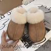 2023 Slippers Winter Warm Real Rabbit Fur Slippers Pointed Toe Elegant 2020 Women's Autumn New Furry Slides Flip Flops Office Work Shose