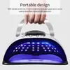 Nagelorter UV LED -nagellampa Nageltork 66 LED -lampa Snabbtorkning Nagelgel Polsk Manikyr Pedicure Professional Nail Salon Lamp Dryer X0828