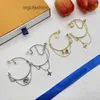 Pendientes de diseño para mujer Pendientes de aro con borlas simples europeas y americanas Pendientes de aro clásicos chapados en oro de 18 quilates para mujer. joyería del banquete de boda HLVE2--006