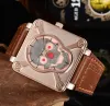 Orologi da uomo BR Orologi da polso sportivi Cinturino in pelle di qualità Movimento al quarzo Orologio da polso Campana di lusso Orologio da uomo d'affari Orologio da polso quadrato da donna regalo