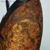 2023 New Business Jacquard Anzug 2 Stück Große Größe 6XL-S Gentleman Hochzeit Bankett Party Prom Kleid Männer Blazer Jacke und Hosen Q230828