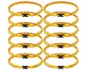 Accessori sportivi in titanio lotto Collane da baseball da softball per ragazzi Collana da baseball con 3 corde intrecciate Tornado Regali per softball Fan Giocatore Colori assortiti