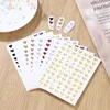 Nail Stickers 1PC 3D Sticker Black Heart Love Self-Adhesive Simple DIY Sliders Manicure Decals Transfer Art Decoration
