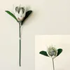 Ghirlande di fiori decorativi 1 PC Fiore artificiale Seta Re Disposizione Imperatore Decorazione Festa Casa Tavolo Finto matrimonio bianco