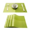 Table Runner 4pcs Mats Sets Crossweave PVC Washable Durable Dining Outdoor 30 45cm 2023 Christmas Home Decoration