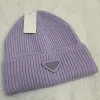 berretto lavorato a maglia uomo berretti cappelli firmati berretti uomo donna cappelli marchio di lusso 2023 moda autunno inverno caldo triangolo Skull Caps casquette 05