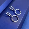 Stud Earrings Spring Qiaoer In 925 Sterling Silver Lab Sapphire Gemstone Fashion Drop For Women Wedding Party Jewelry